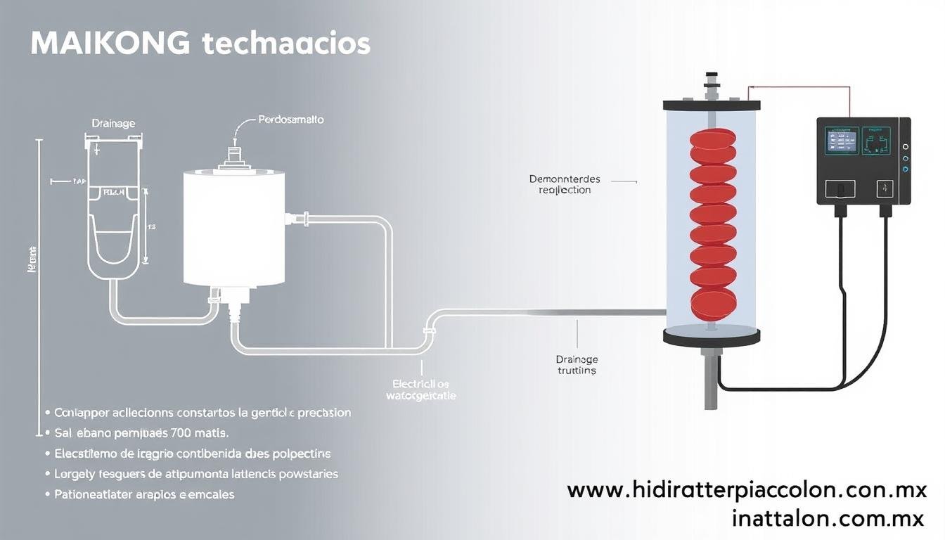 Diagrama de instalación de la máquina para hidroterapia de colon Diagrama de instalación de la máquina para hidroterapia de colon