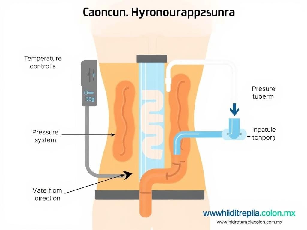Diagrama del funcionamiento de máquina para hidroterapia de colon Diagrama del funcionamiento de máquina para hidroterapia de colon