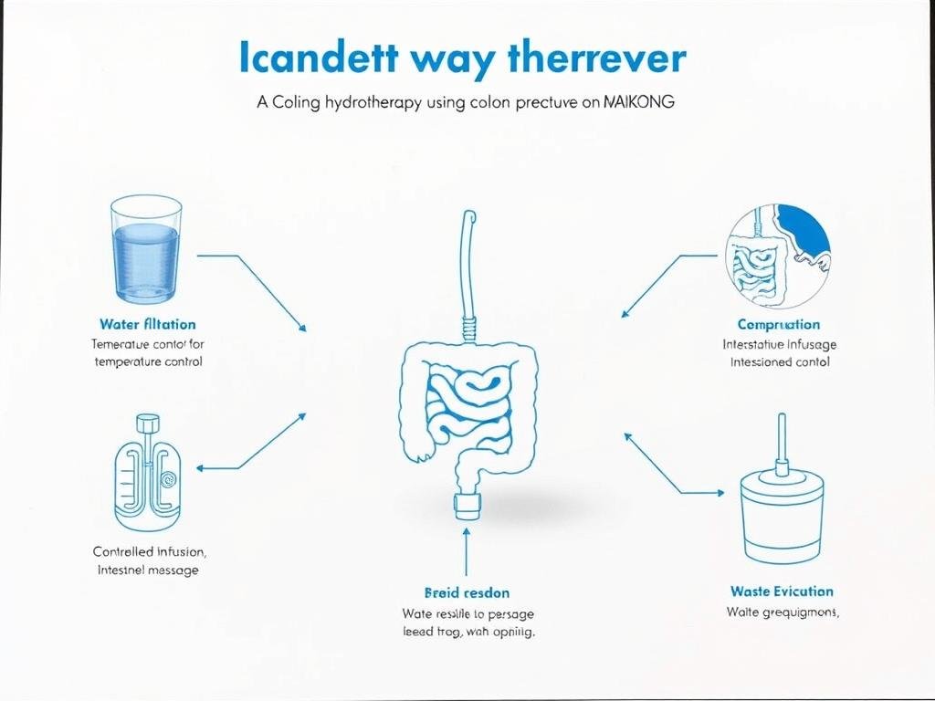 Diagrama del proceso de hidroterapia de colon con Máquina MAIKONG Diagrama del proceso de hidroterapia de colon con Máquina MAIKONG