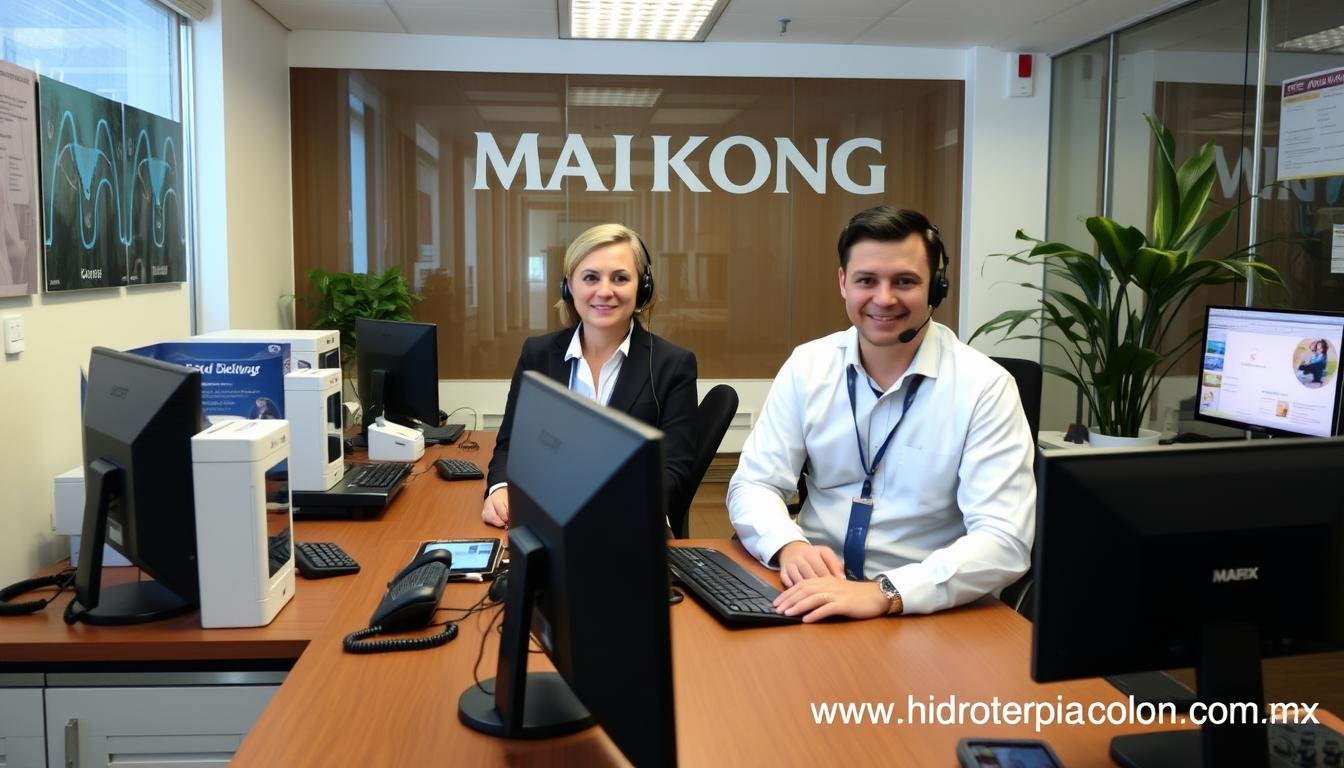 Equipo de soporte técnico de máquinas para hidroterapia de colon MAIKONG Equipo de soporte técnico de máquinas para hidroterapia de colon MAIKONG