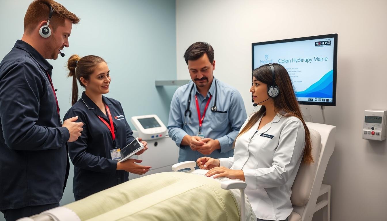 Equipo técnico de MAIKONG ofreciendo soporte para Máquina para hidroterapia de colon Equipo técnico de MAIKONG ofreciendo soporte para Máquina para hidroterapia de colon