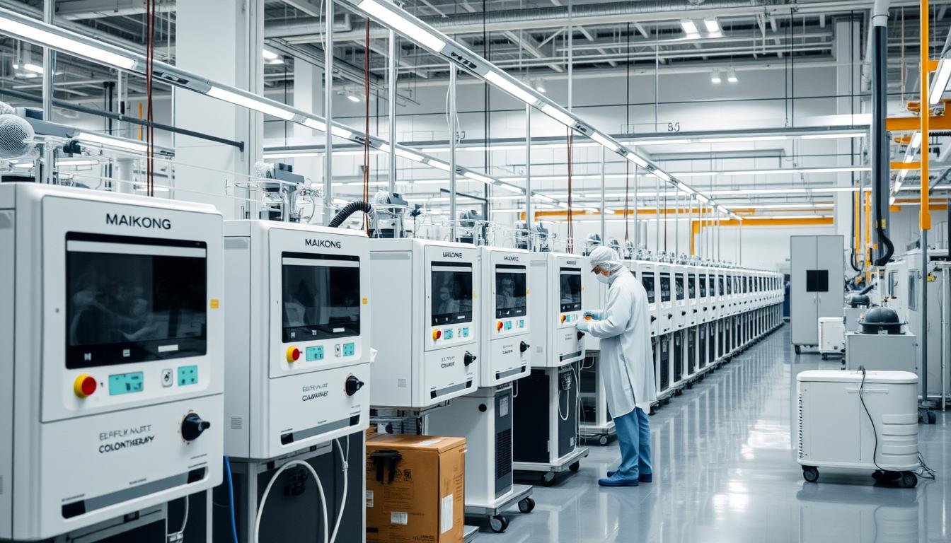 Fábrica de MAIKONG con línea de producción de Máquinas para hidroterapia de colon Fábrica de MAIKONG con línea de producción de Máquinas para hidroterapia de colon