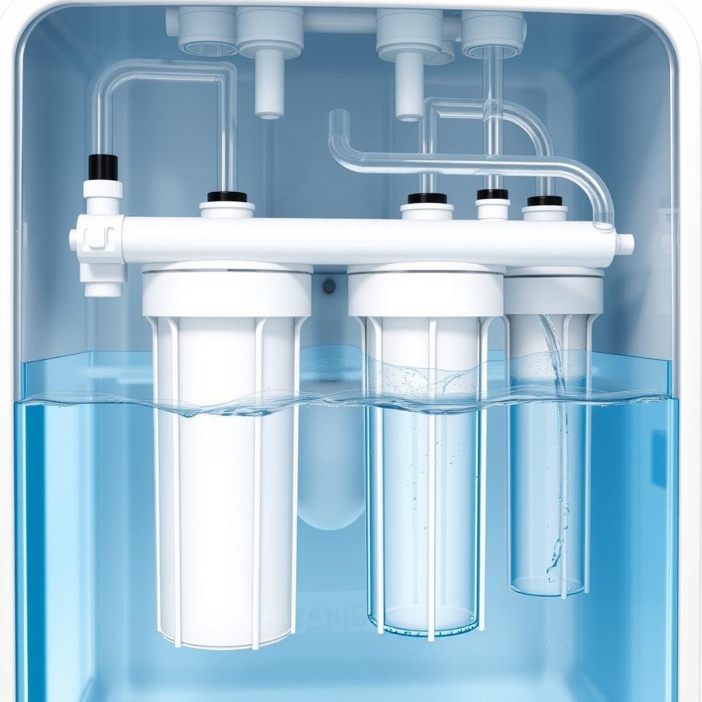 Filtración del agua en máquina para hidroterapia de colon Filtración del agua en máquina para hidroterapia de colon