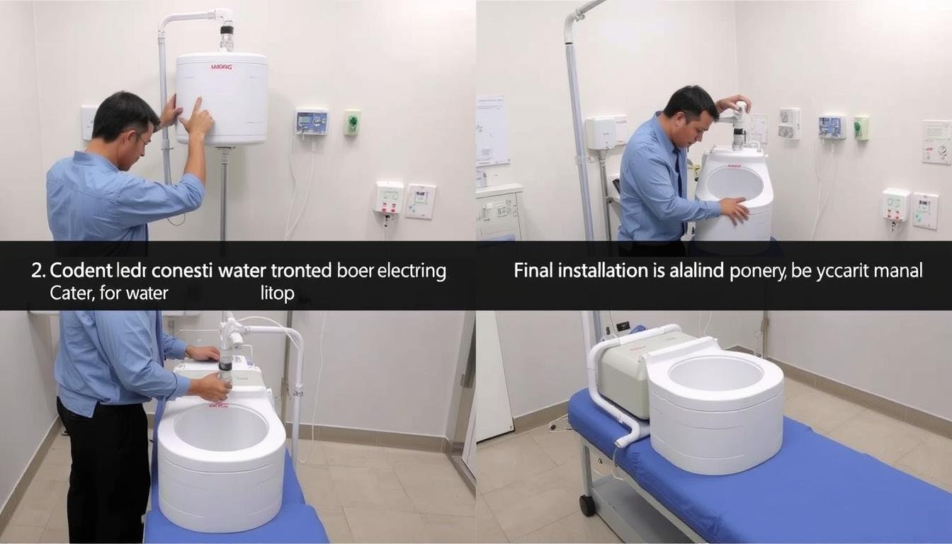 Instalación de máquina para hidroterapia de colon MAIKONG Instalación de máquina para hidroterapia de colon MAIKONG