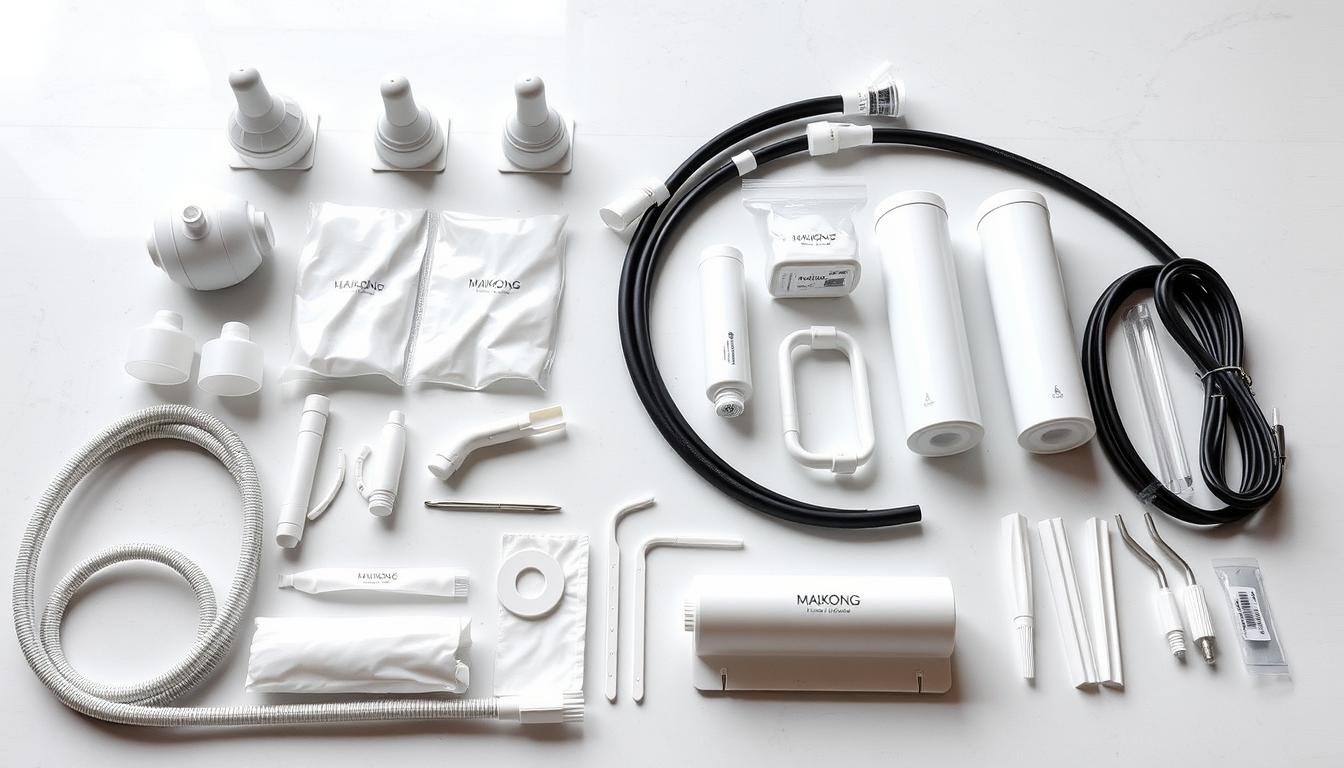 Kit completo de accesorios incluidos con la máquina para hidroterapia de colon MAIKONG Kit completo de accesorios incluidos con la máquina para hidroterapia de colon MAIKONG