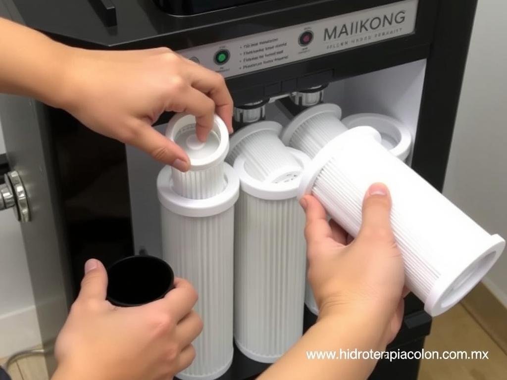 Mantenimiento de filtros de la máquina para hidroterapia de colon Mantenimiento de filtros de la máquina para hidroterapia de colon