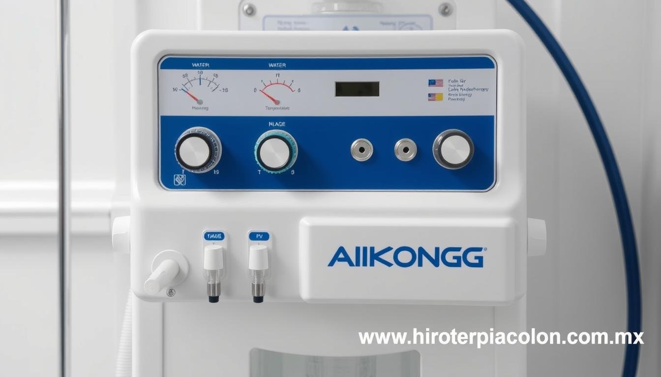 Máquina para hidroterapia de colon MAIKONG con sus componentes principales