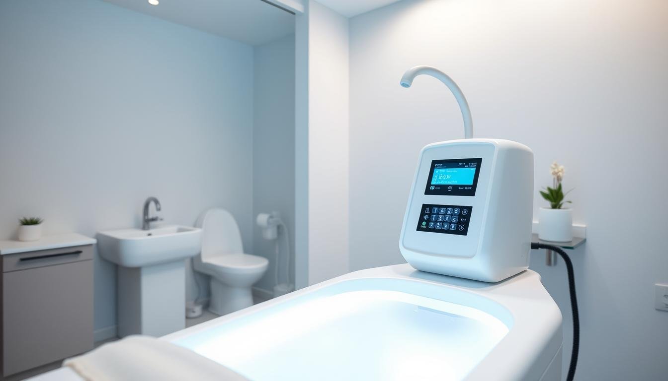 Máquina para hidroterapia de colon MAIKONG en uso clínico