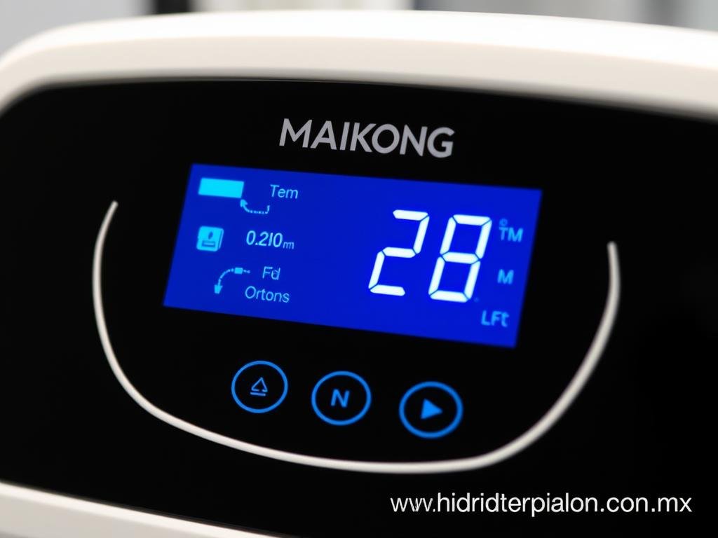 Panel de control digital de máquina para hidroterapia de colon con indicadores de temperatura y presión Panel de control digital de máquina para hidroterapia de colon con indicadores de temperatura y presión