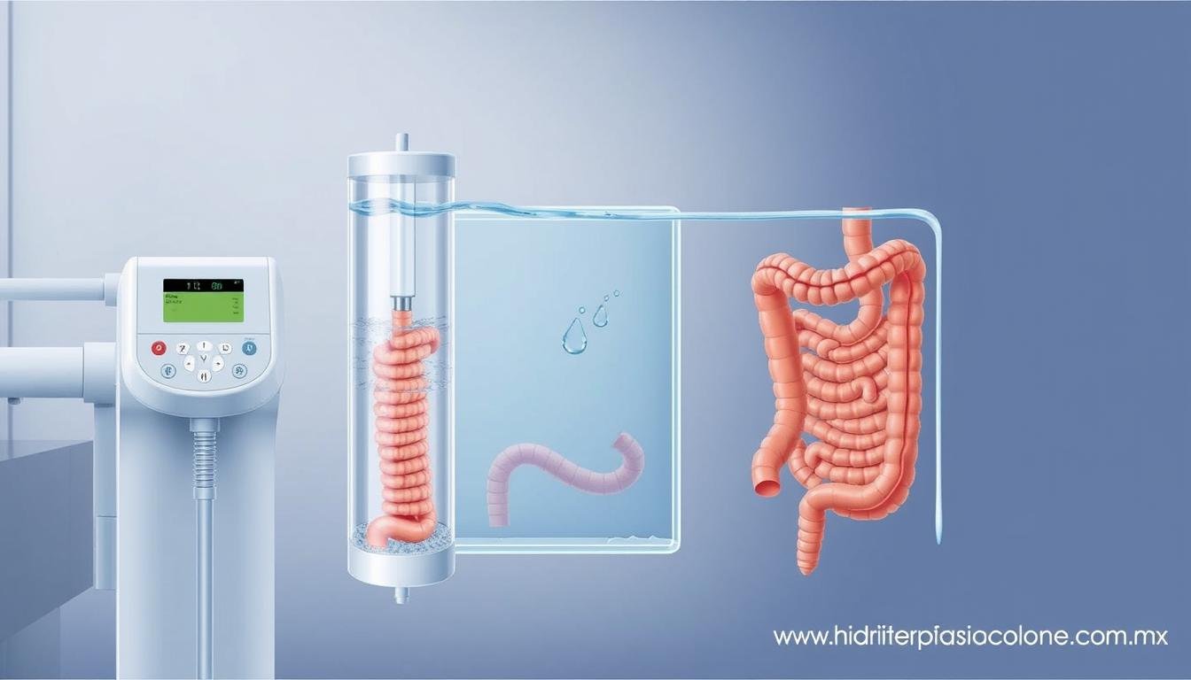 Proceso de hidroterapia de colon con máquina MAIKONG