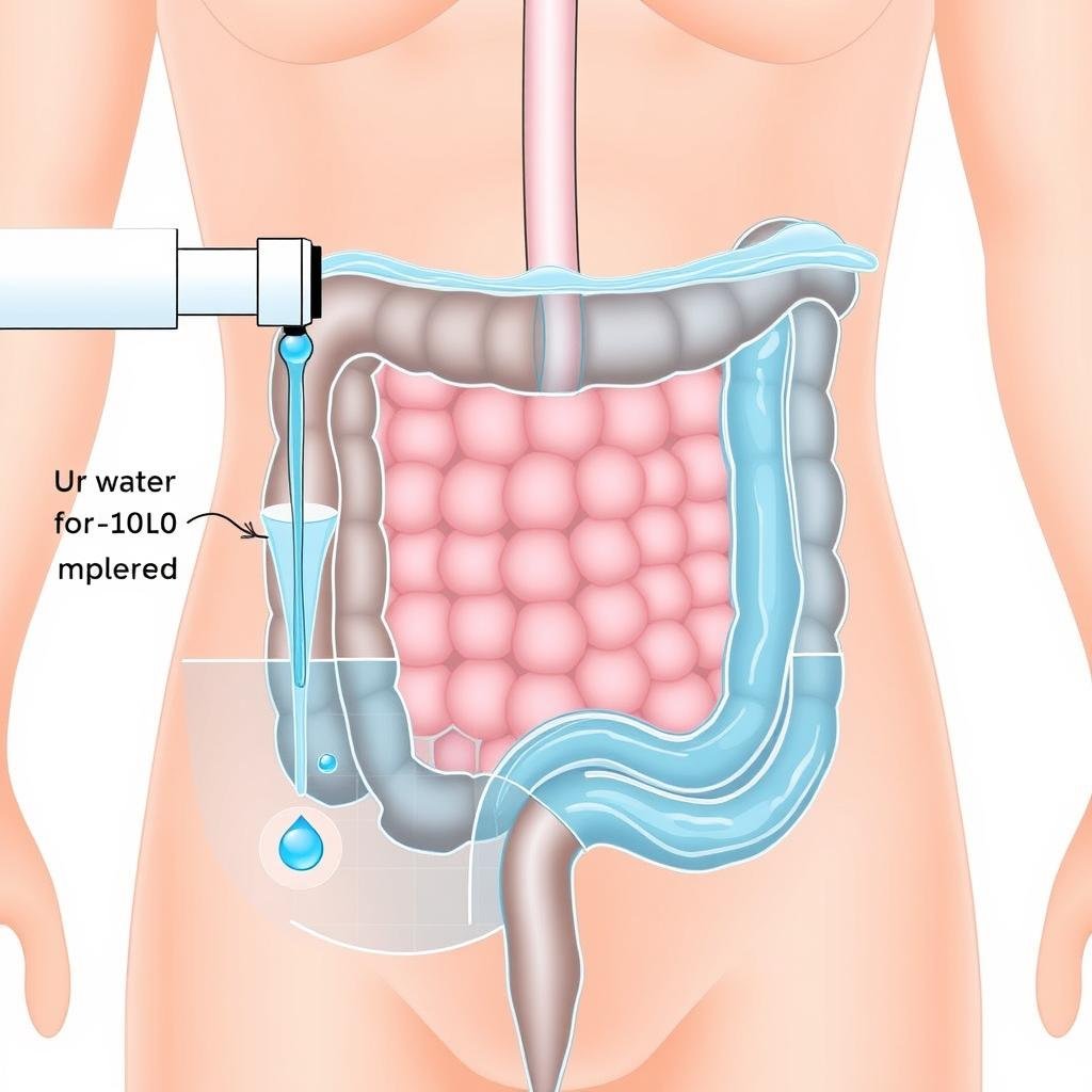 Proceso de infusión de agua en hidroterapia de colon Proceso de infusión de agua en hidroterapia de colon