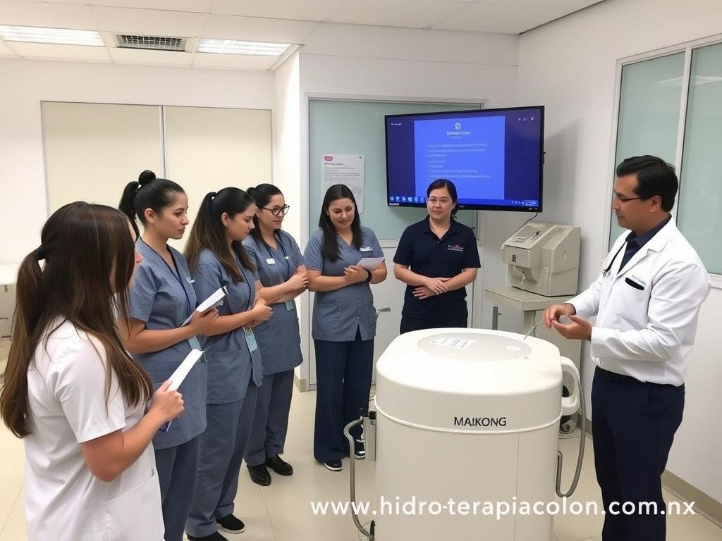 Sesión de capacitación para el uso de máquina para hidroterapia de colon MAIKONG Sesión de capacitación para el uso de máquina para hidroterapia de colon MAIKONG