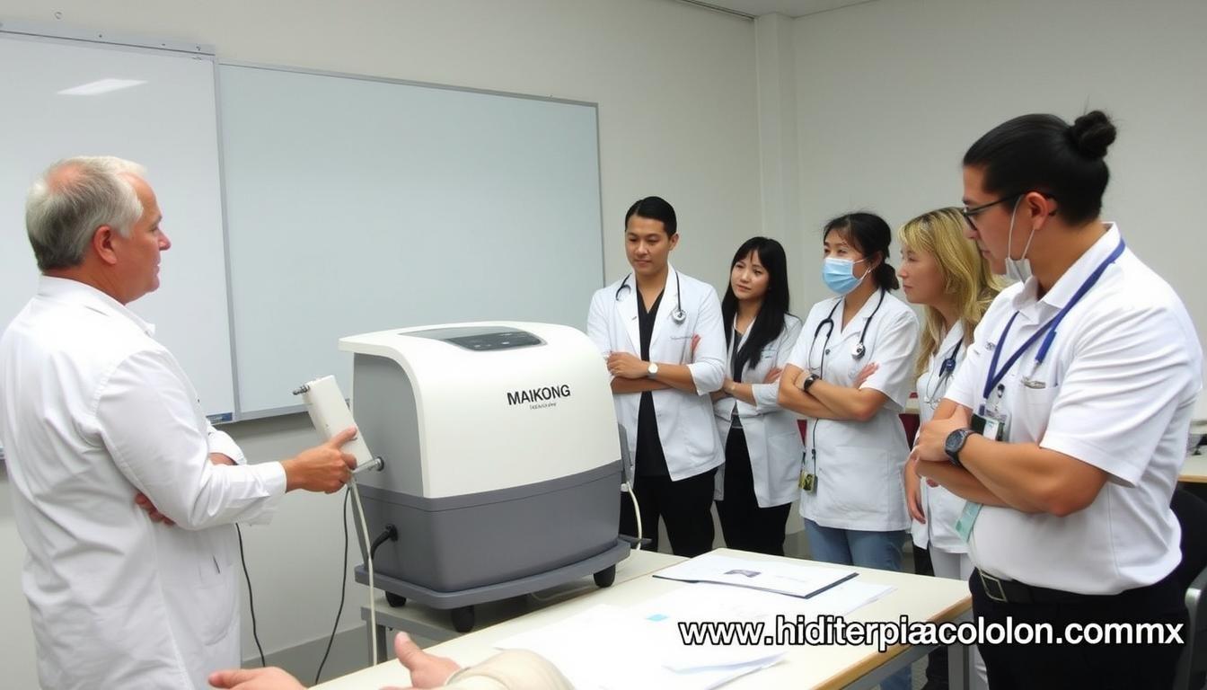 Sesión de capacitación para uso de Máquina para hidroterapia de colon MAIKONG Sesión de capacitación para uso de Máquina para hidroterapia de colon MAIKONG