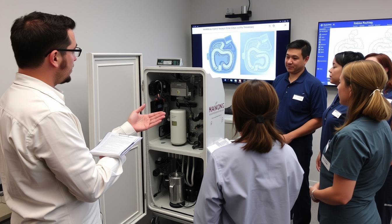 Sesión de capacitación técnica sobre Máquina para hidroterapia de colon MAIKONG Sesión de capacitación técnica sobre Máquina para hidroterapia de colon MAIKONG