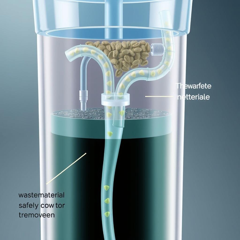 Sistema de evacuación en Máquina para hidroterapia de colon Sistema de evacuación en Máquina para hidroterapia de colon