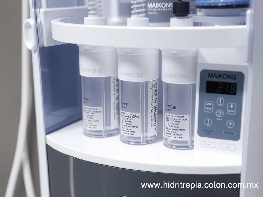 Sistema de filtración de 5 etapas de la máquina para hidroterapia de colon