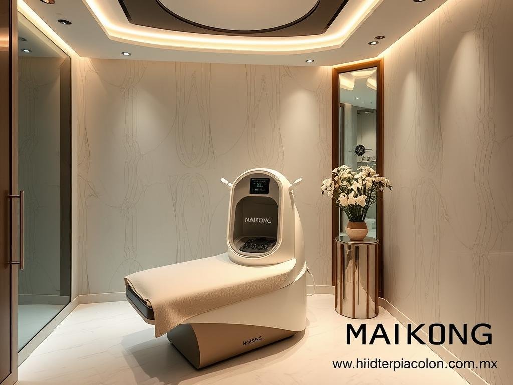 Spa médico en Guadalajara utilizando máquina para hidroterapia de colon MAIKONG