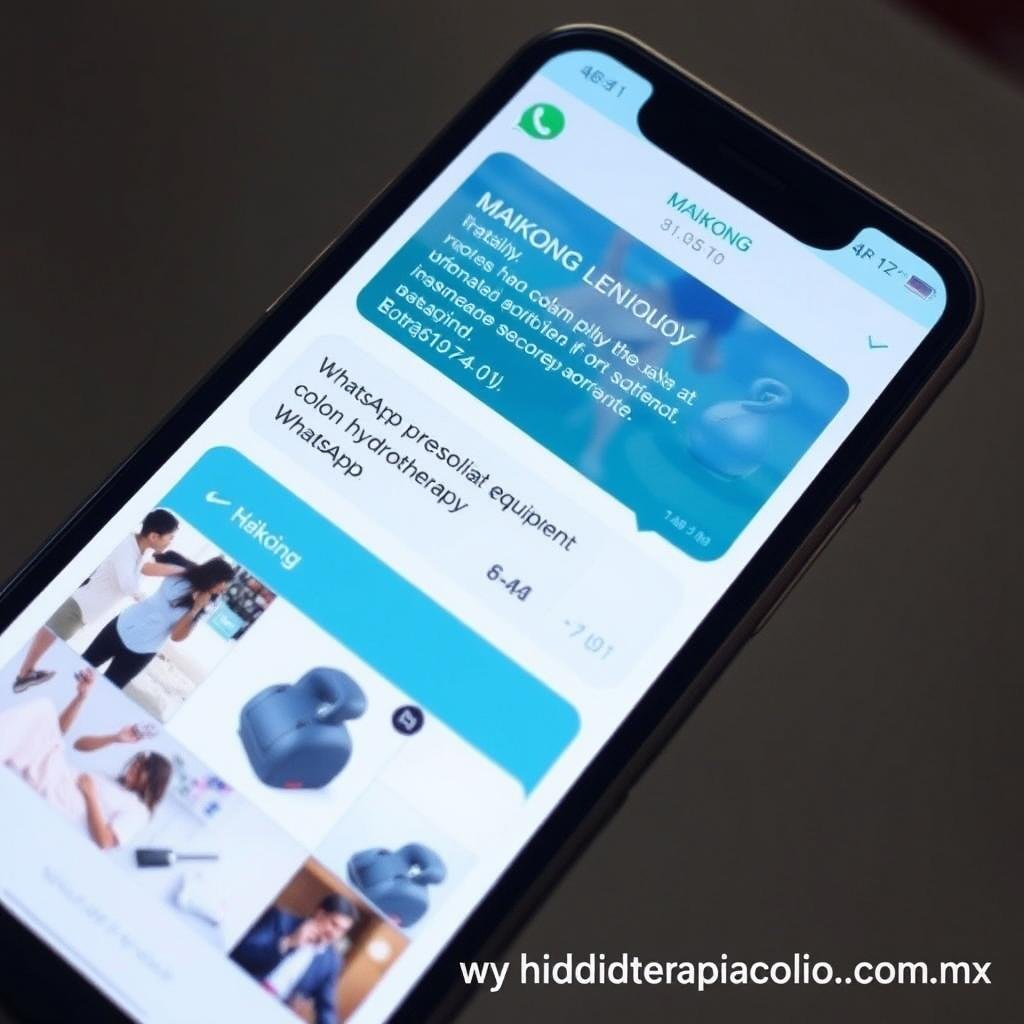 Contacto por WhatsApp para equipos de hidroterapia de colon