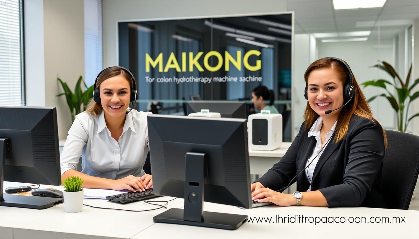 Equipo de atención al cliente MAIKONG para Máquina para hidroterapia de colon Equipo de atención al cliente MAIKONG para Máquina para hidroterapia de colon