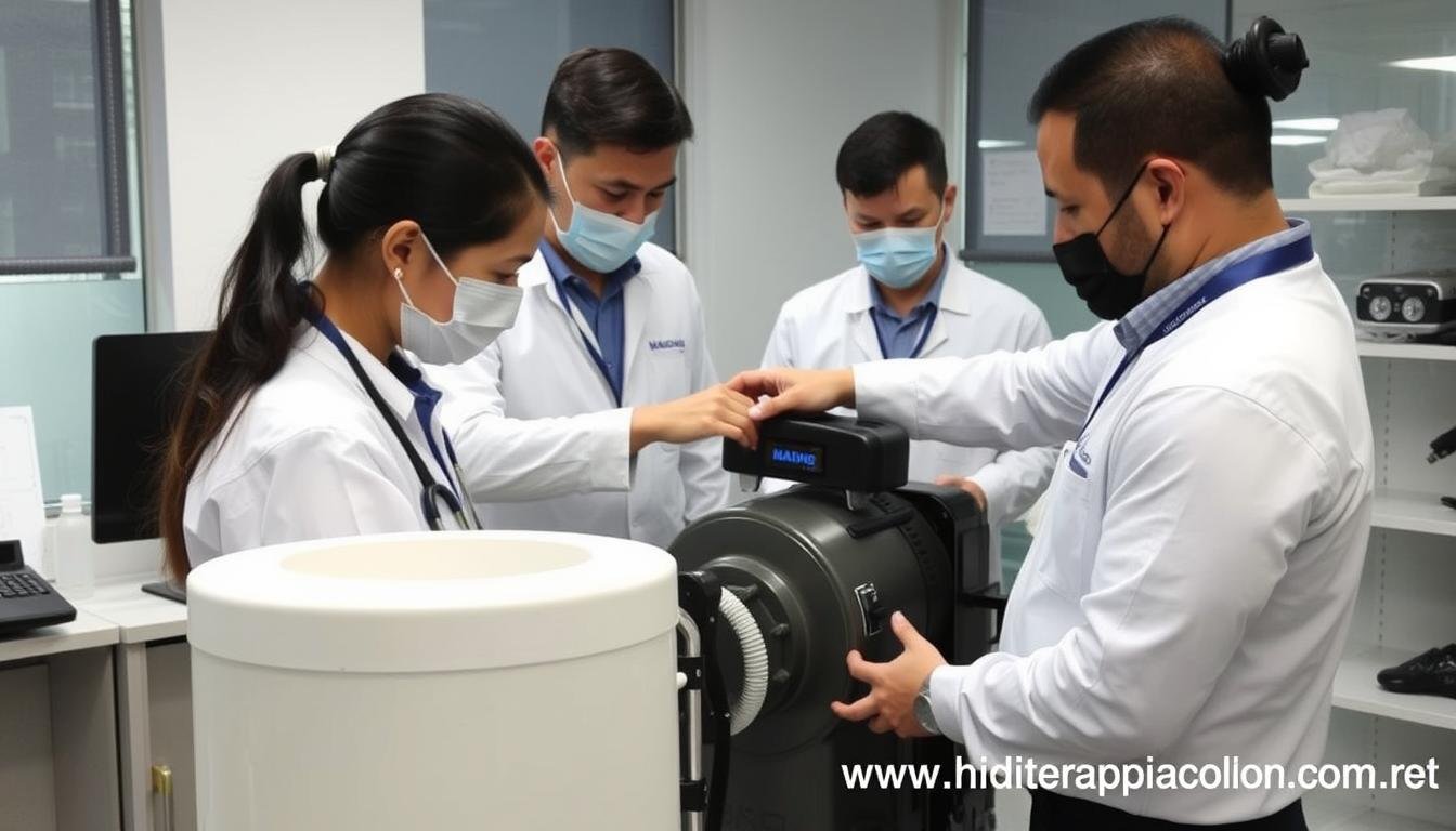 Equipo de soporte técnico MAIKONG para hidrolavado de colon Equipo de soporte técnico MAIKONG para hidrolavado de colon