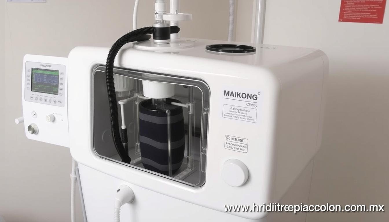 Equipo para hidroterapia de colon MAIKONG con sus componentes