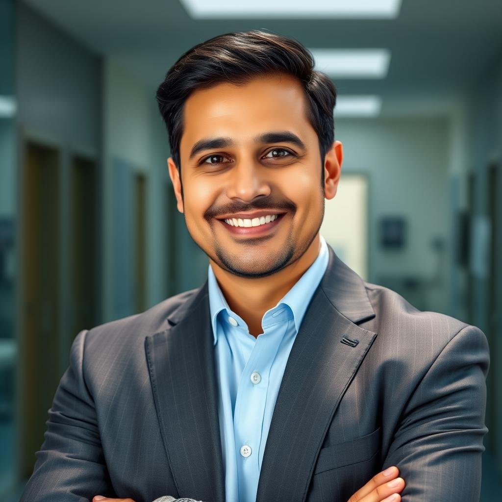 Javier Morales, dueño de clínica con equipo MAIKONG