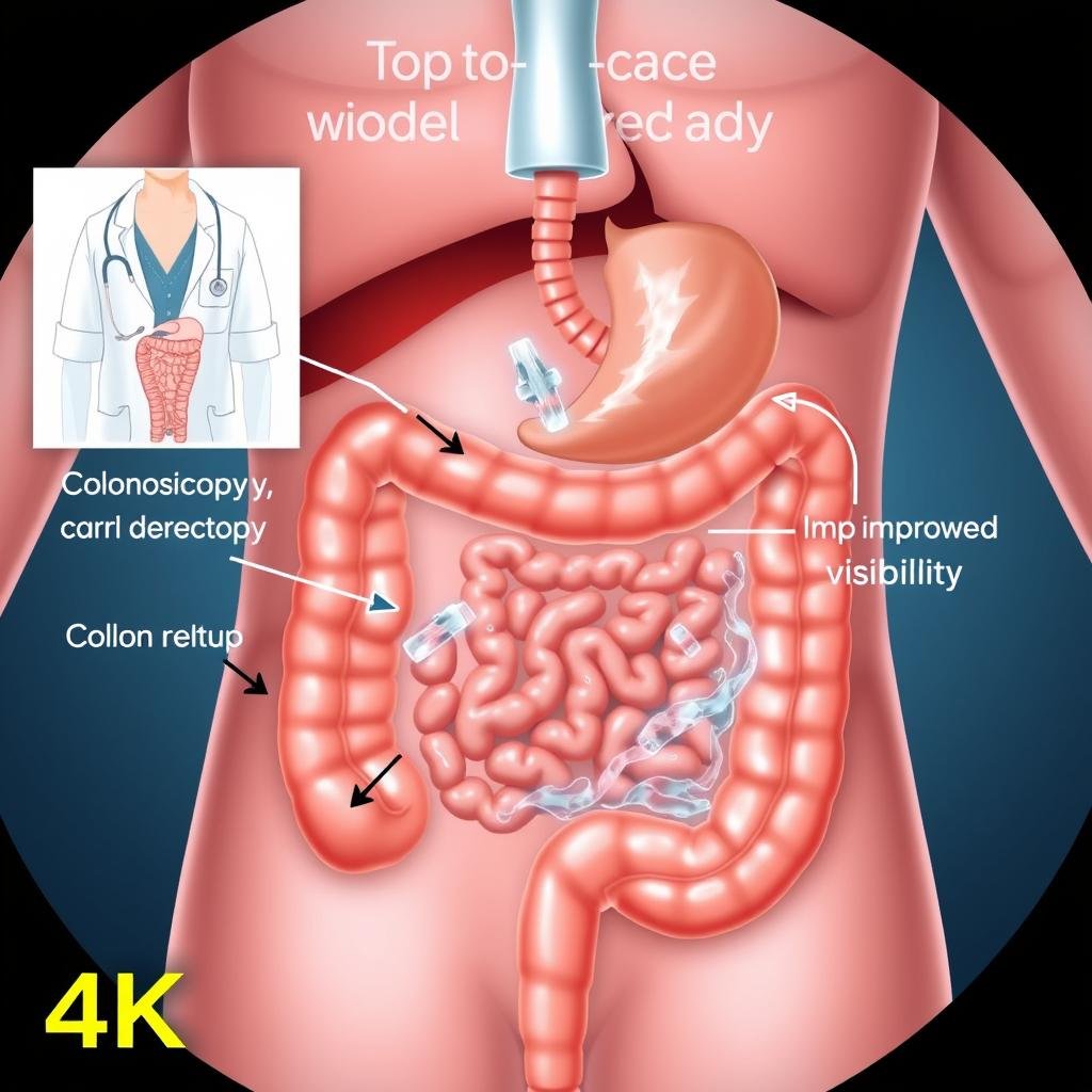 Preparación para colonoscopia con hidroterapia de colon MAIKONG