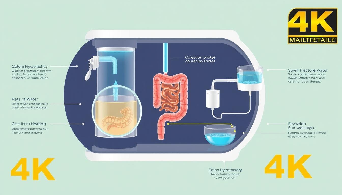 Proceso de hidroterapia de colon con equipo MAIKONG en clínica de Mérida