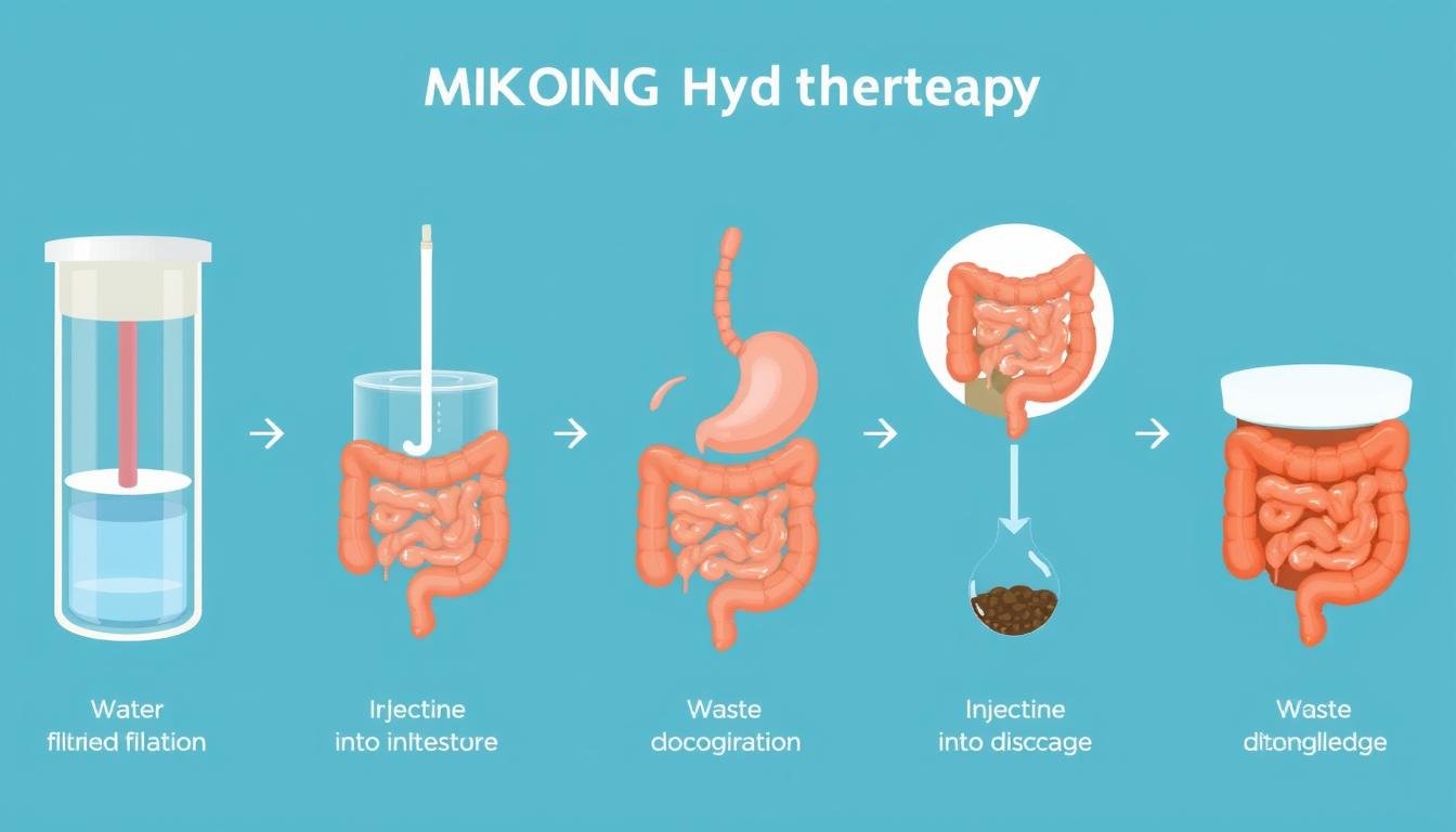 Proceso de trabajo del equipo MAIKONG para hidroterapia de colon en Toluca