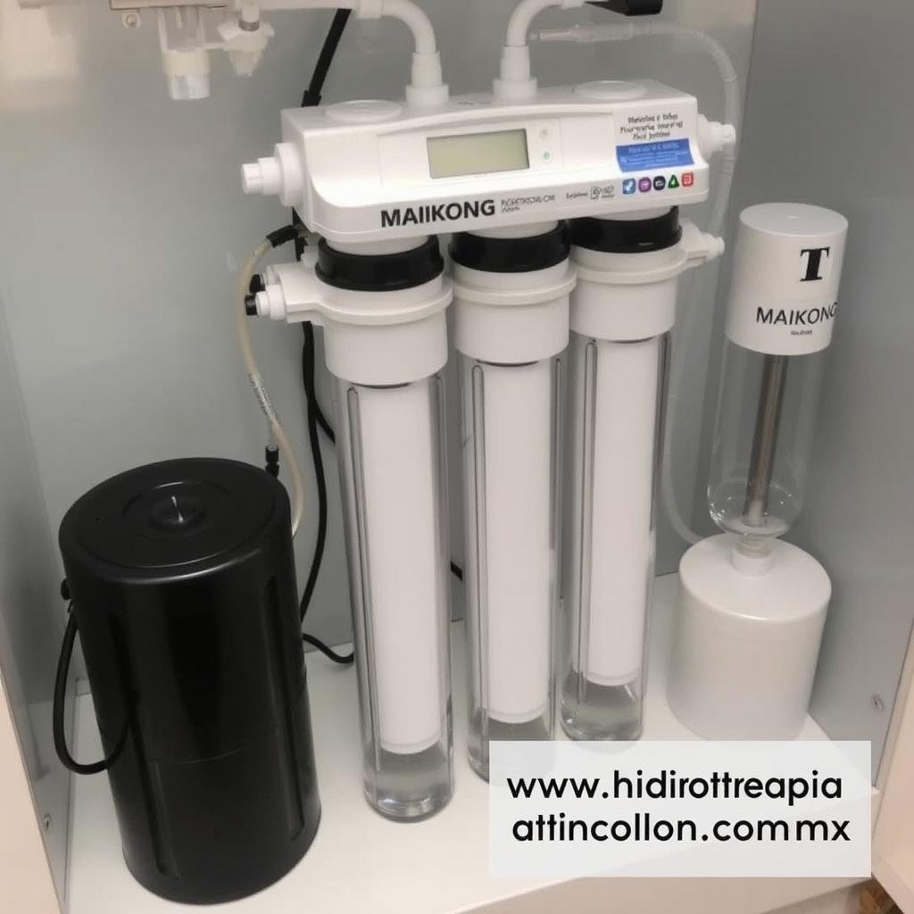 Sistema de purificación de agua para hidroterapia de colon