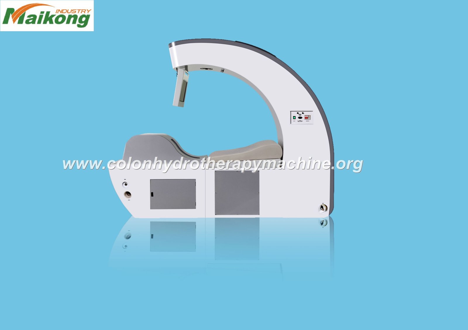 Clínica de hidroterapia de colon en Cuernavaca Morelos mostrando equipo MAIKONG en uso