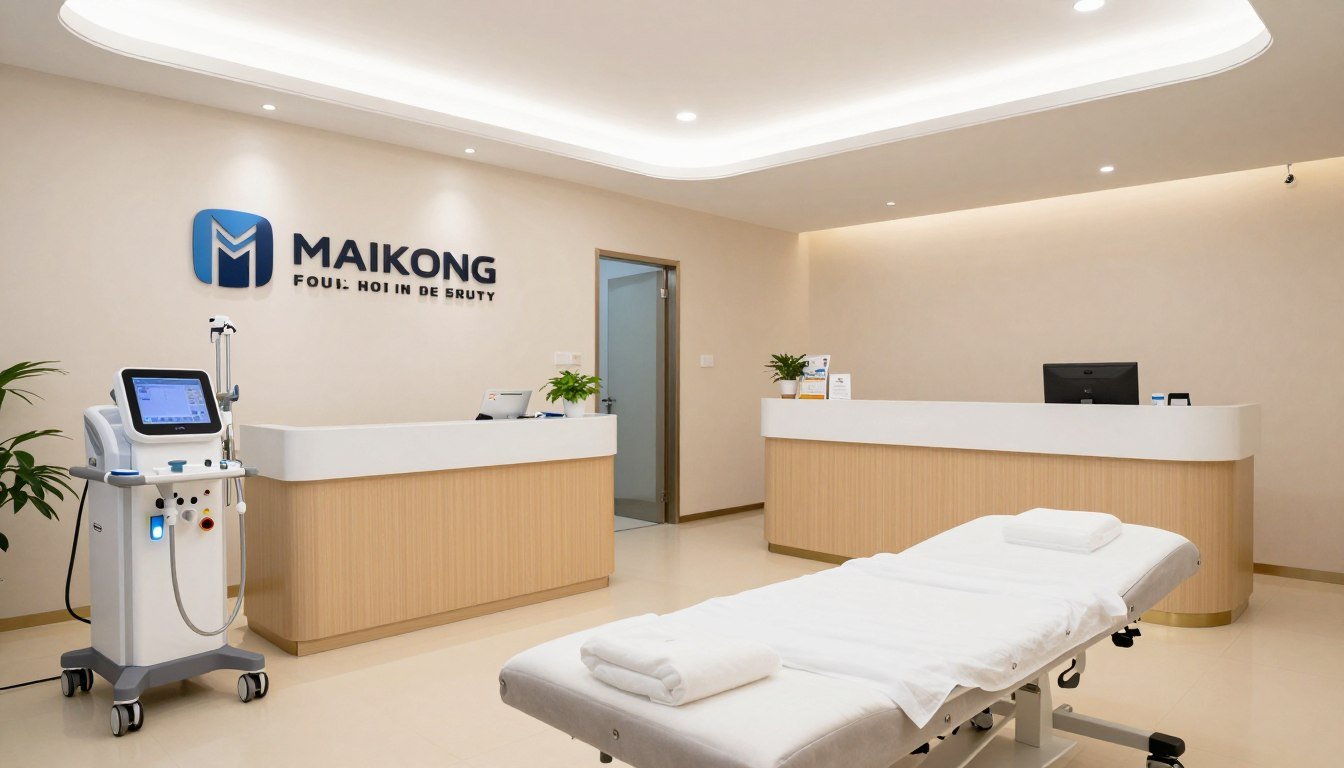 Clínica moderna equipada con tecnología MAIKONG para hidroterapia de colon