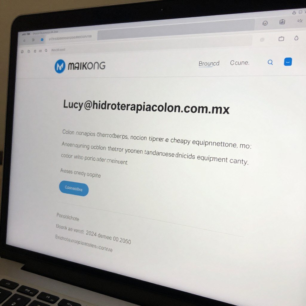 Contacto por email para máquinas de hidroterapia de colon