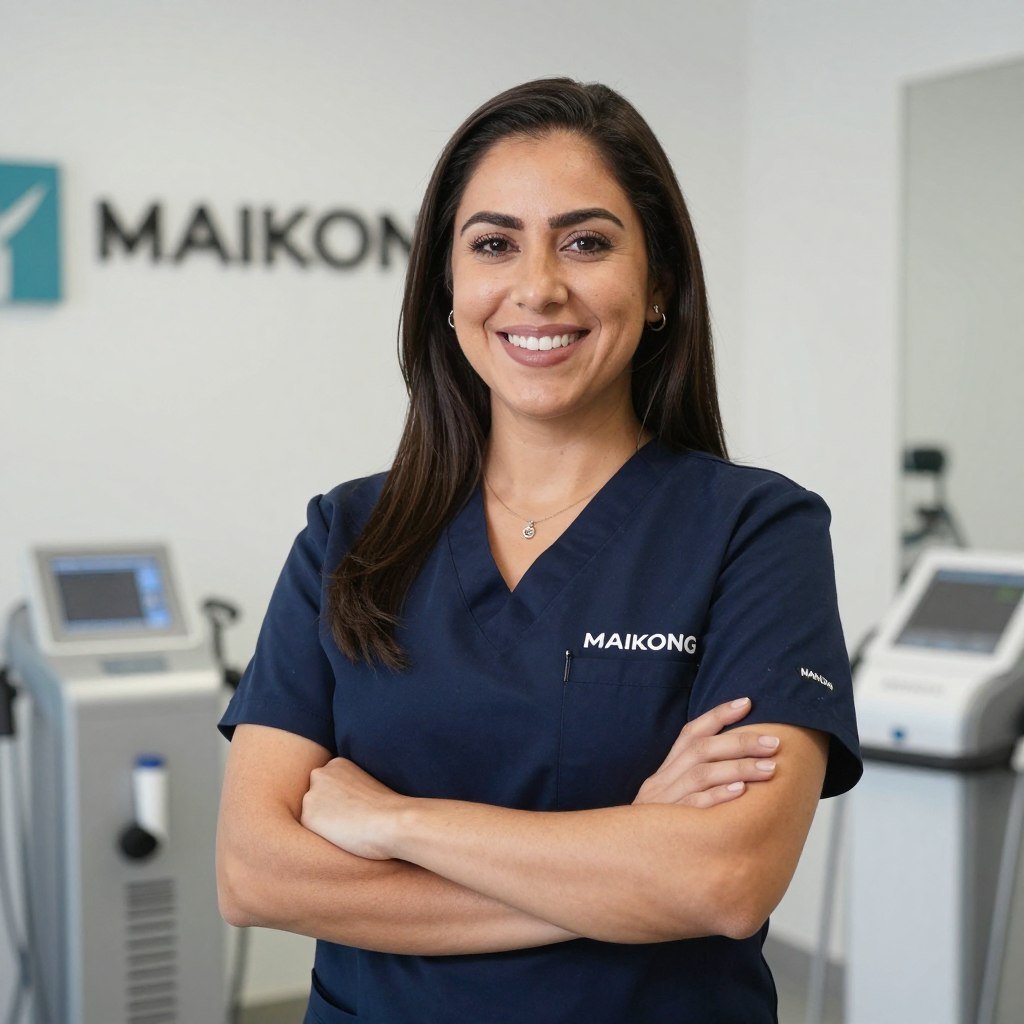 Dueño de clínica en México usando equipos MAIKONG para hidroterapia de colon