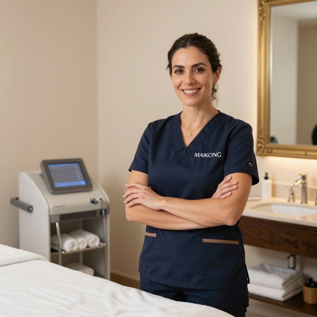 Propietaria de spa en Guadalajara con equipo MAIKONG para hidroterapia