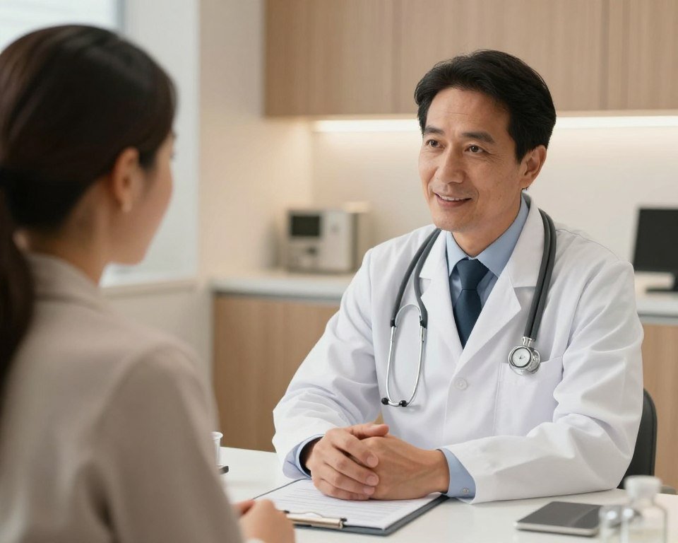 profesional de salud consultando con paciente sobre hidroterapia profesional de salud consultando con paciente sobre hidroterapia