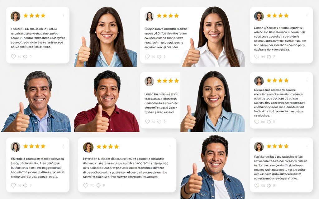 Collage de testimonios positivos de pacientes de hidroterapia de colon Collage de testimonios positivos de pacientes de hidroterapia de colon