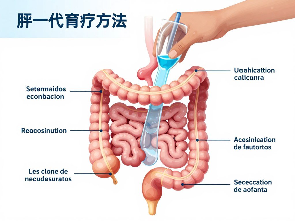 Diagrama ilustrativo del proceso de hidroterapia de colon mostrando el sistema digestivo