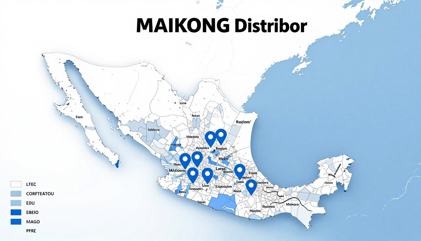 Red de distribuidores MAIKONG en México mapa Red de distribuidores MAIKONG en México mapa