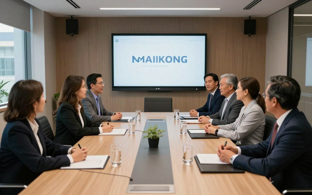 Reunión de distribuidores MAIKONG en México discutiendo oportunidades de negocio