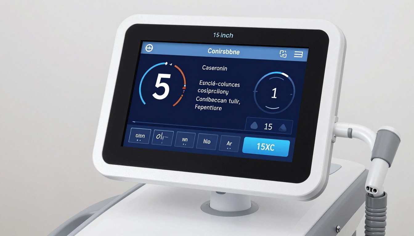 Pantalla táctil de 15 pulgadas de máquina para hidroterapia de colon con interfaz en español Pantalla táctil de 15 pulgadas de máquina para hidroterapia de colon con interfaz en español