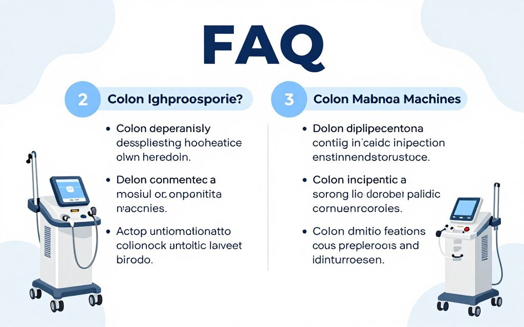 Preguntas frecuentes sobre máquinas de hidroterapia de colon