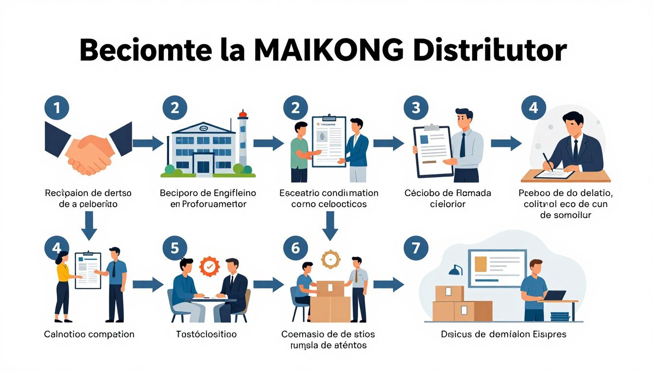 Proceso paso a paso para convertirse en distribuidor MAIKONG