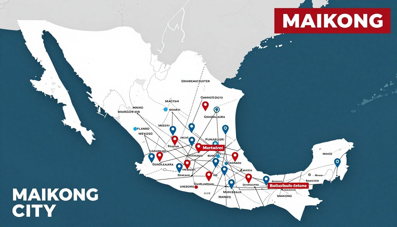 Red de distribuidores MAIKONG en México para venta de máquinas de hidroterapia