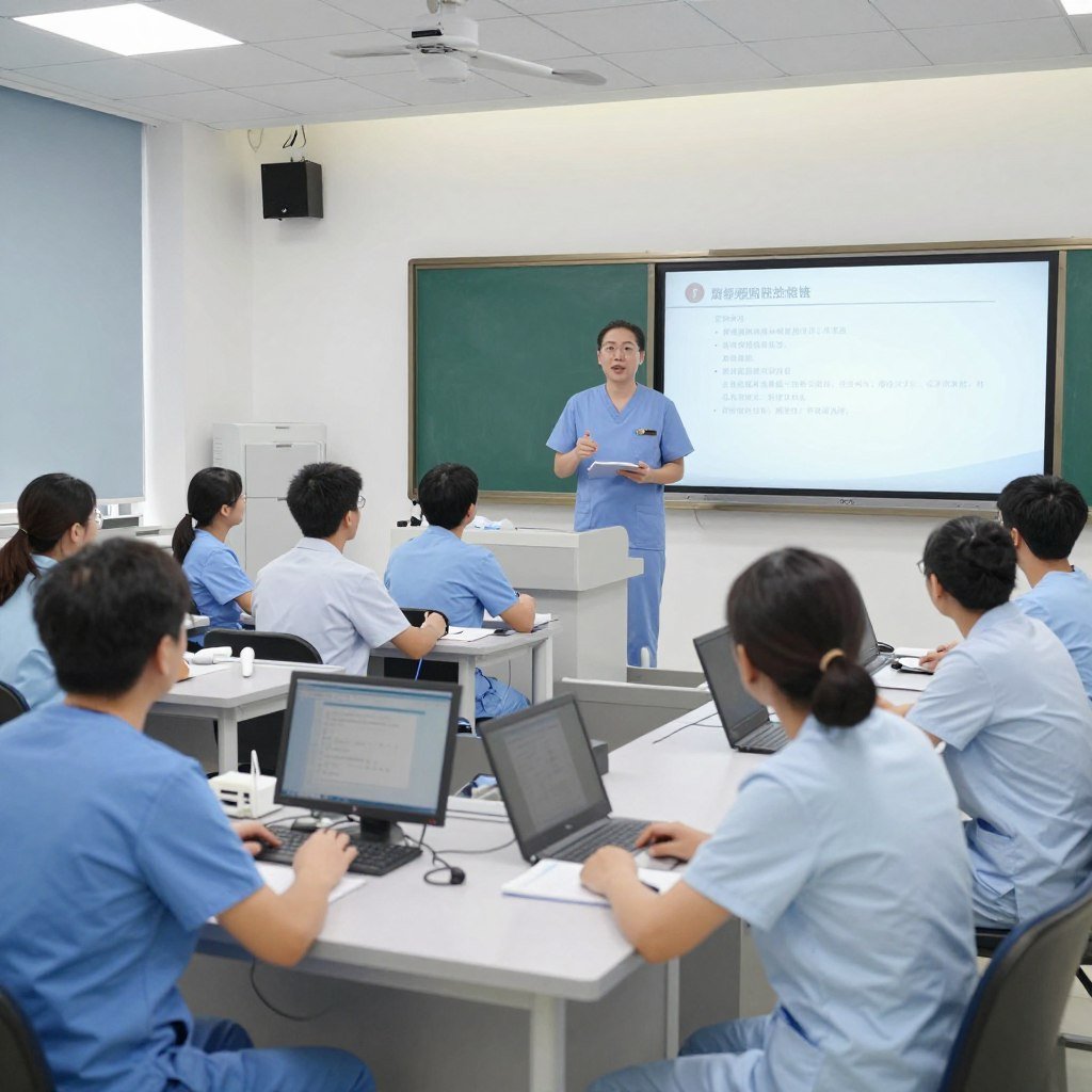 Sesión de capacitación técnica para operadores de máquina de hidroterapia de colon